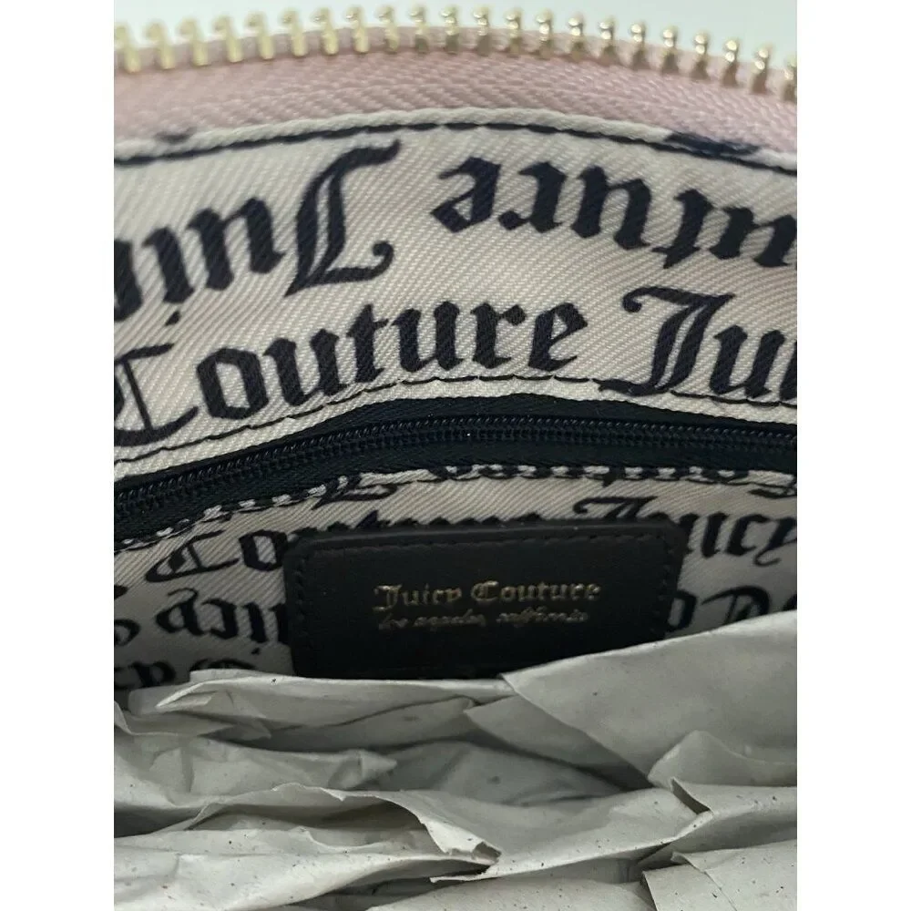 Juicy Couture Dusty Blush & Chocolate Better Together Hobo Bag With Mini Bag NEW
